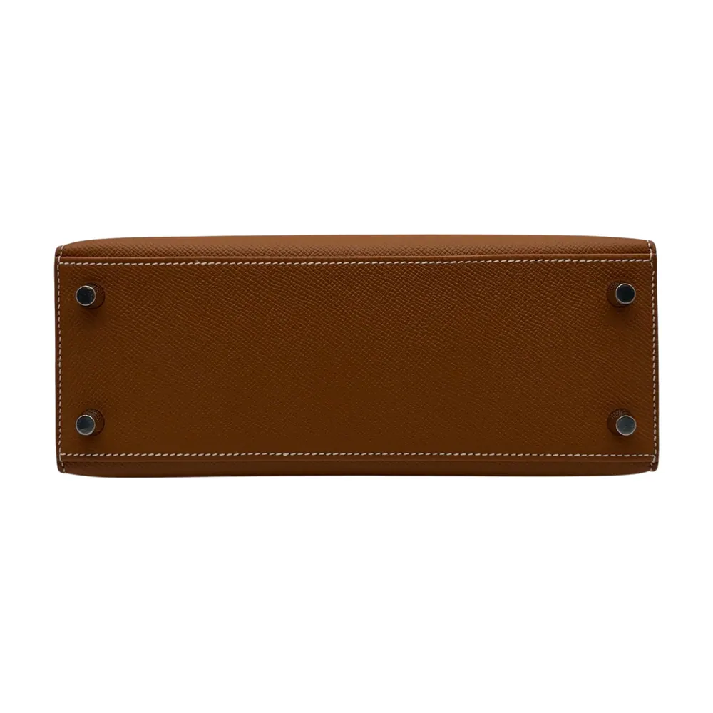 Hermès Kelly 25 Epsom Gold Palladium Hardware, vista 4