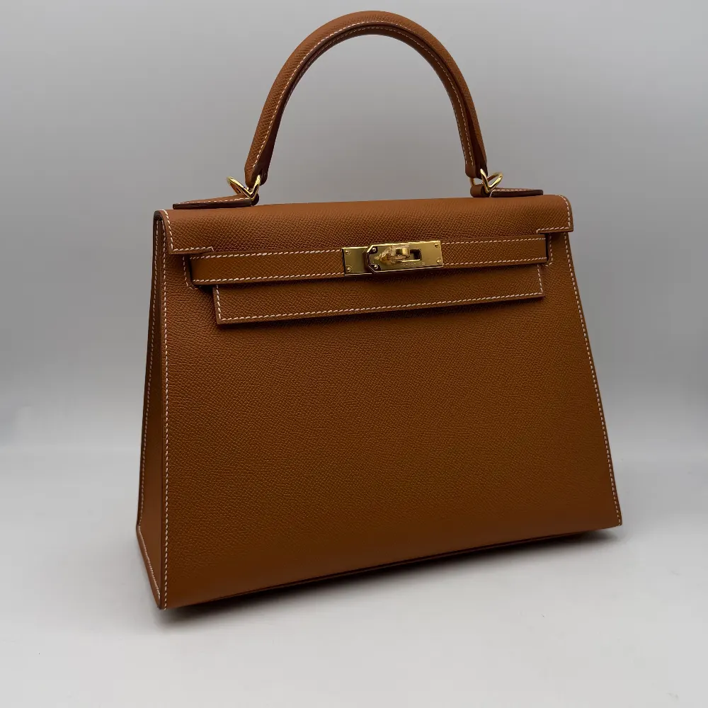 Hermès Kelly 28 Epsom Gold Gold Hardware, vista 2