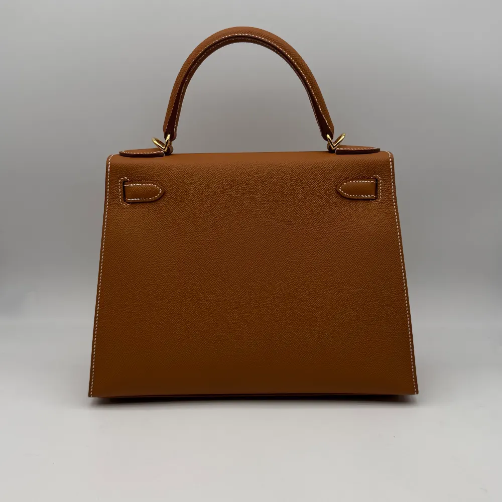 Hermès Kelly 28 Epsom Gold Gold Hardware, vista 3