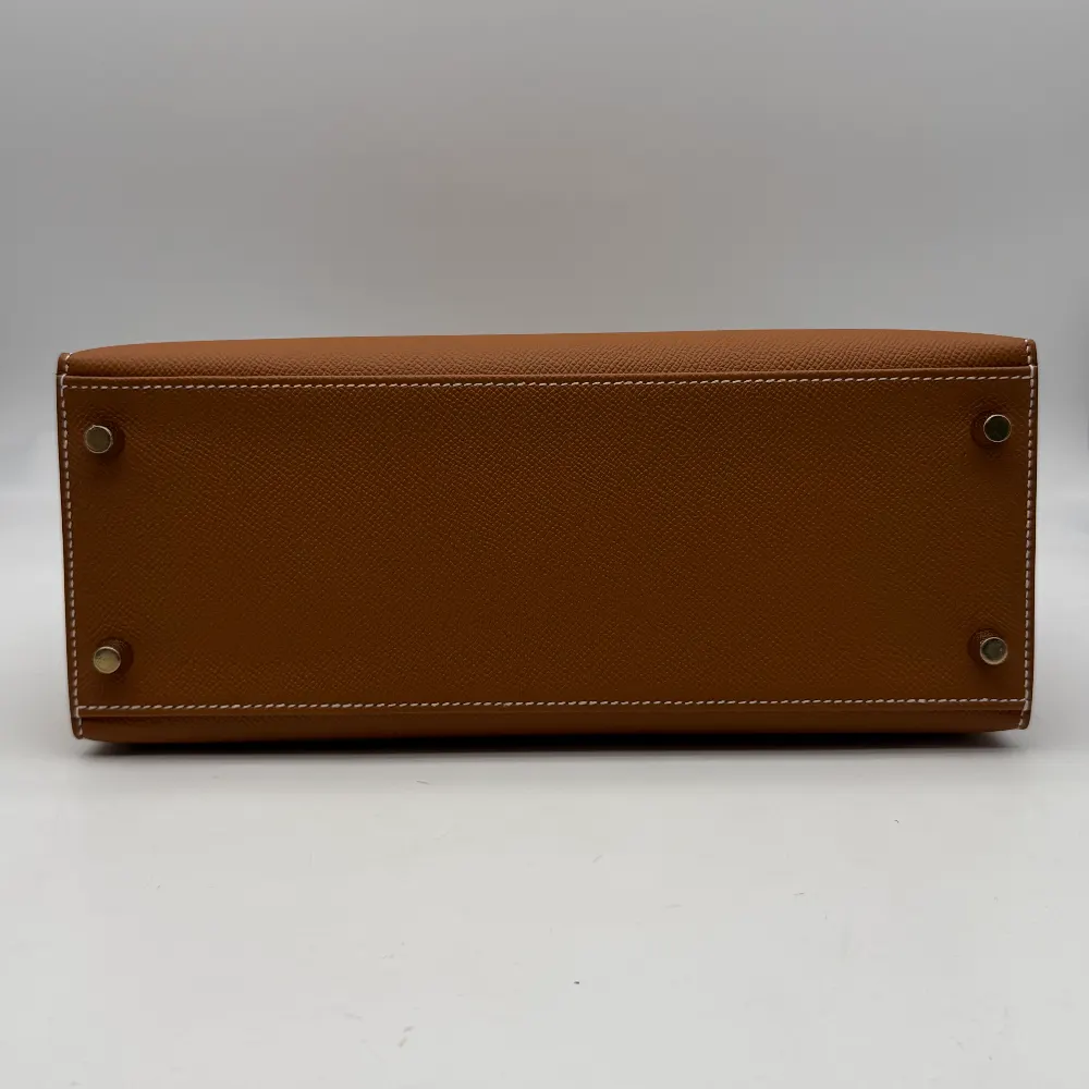 Hermès Kelly 28 Epsom Gold Gold Hardware, vista 4
