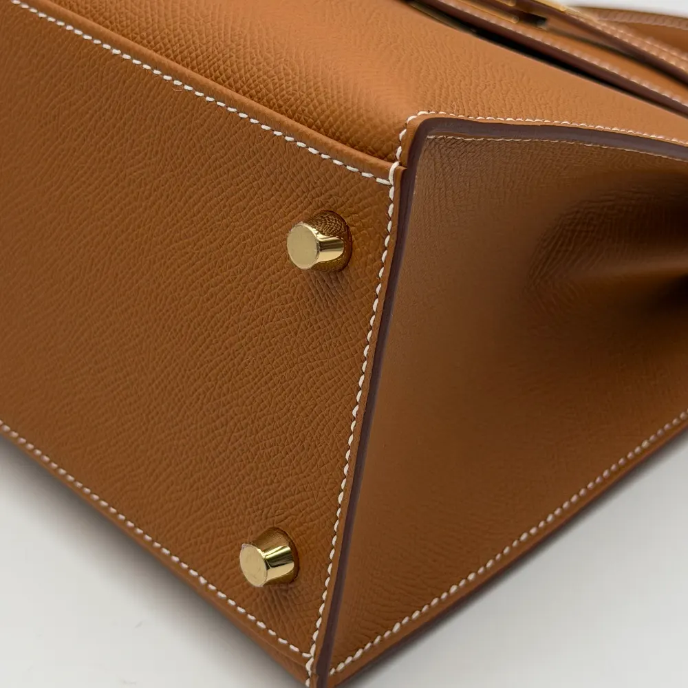 Hermès Kelly 28 Epsom Gold Gold Hardware, vista 6