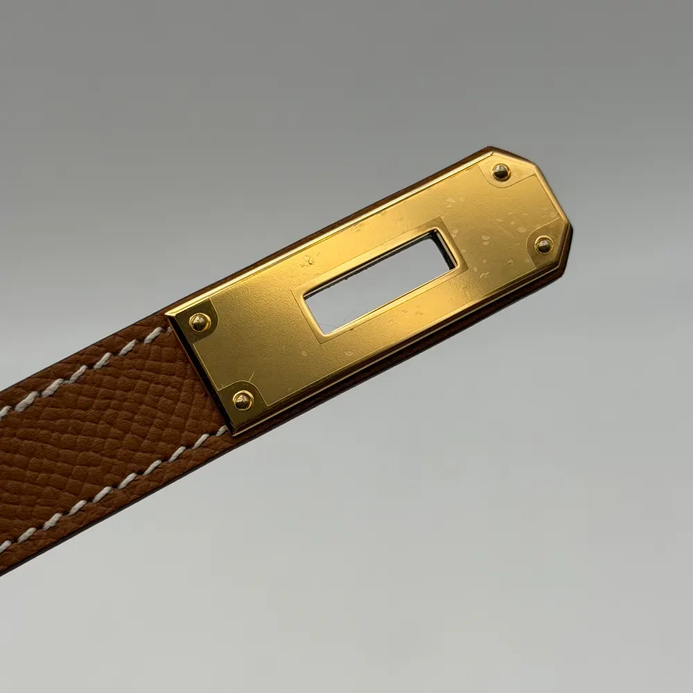 Hermès Kelly 28 Epsom Gold Gold Hardware, vista 8