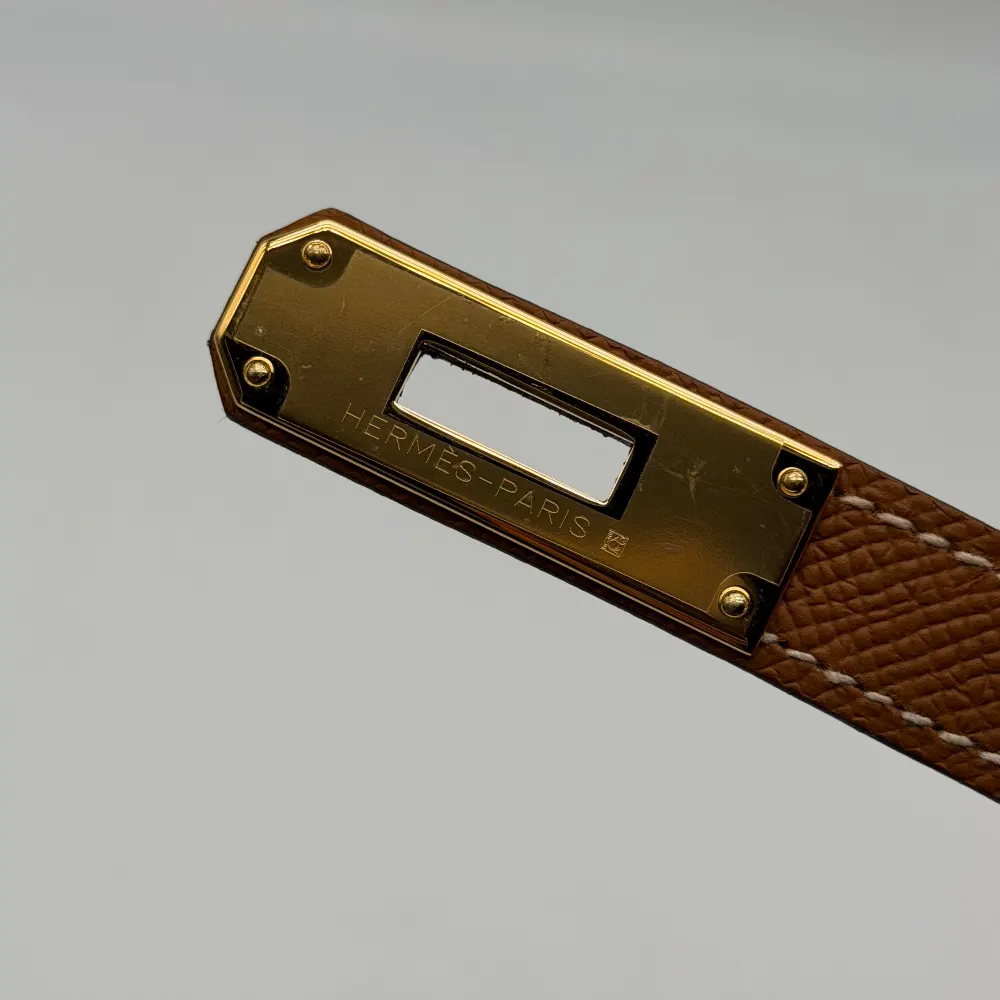 Hermès Kelly 28 Epsom Gold Gold Hardware, vista 9