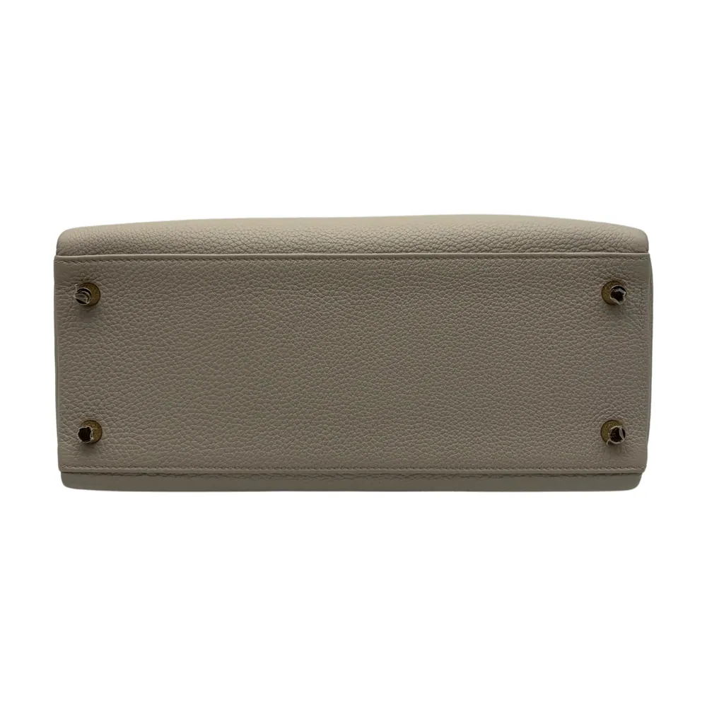 Hermès Kelly 28 Togo Beton Gold Hardware, vista 4