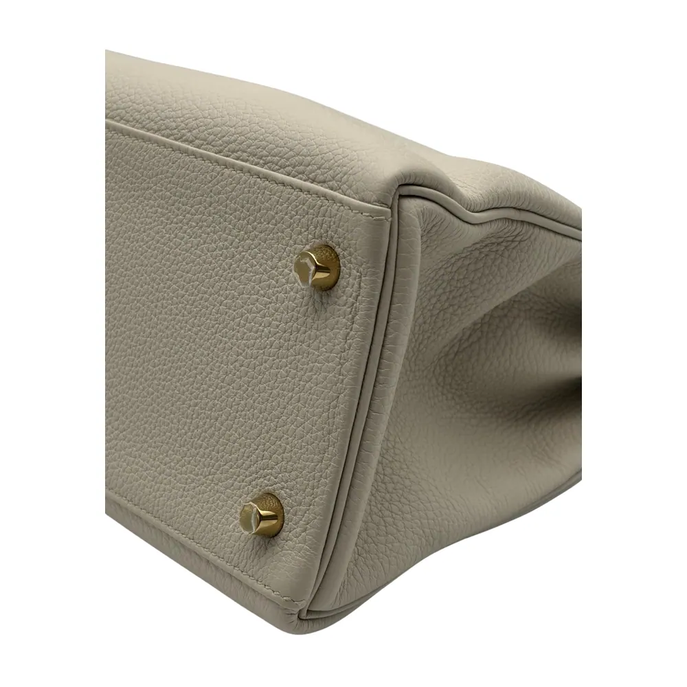 Hermès Kelly 28 Togo Beton Gold Hardware, vista 6