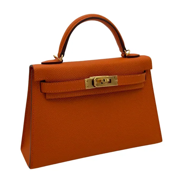 Hermès Kelly Mini Epsom Orange Gold Hardware, segunda vista