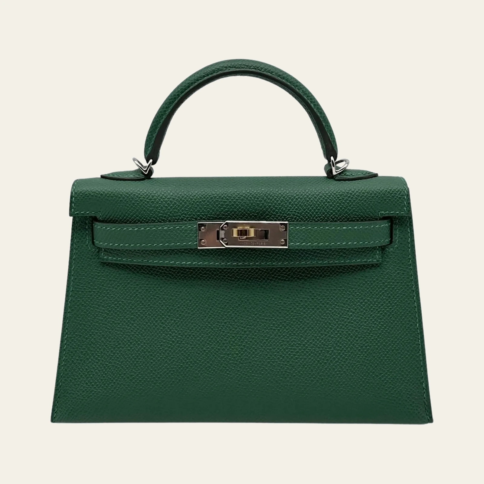 Hermès Kelly Mini Epsom Vert Moyen Electrum