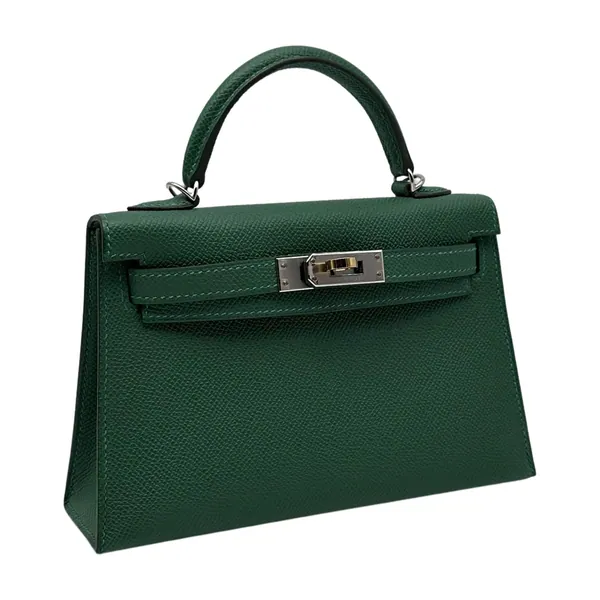 Hermès Kelly Mini Epsom Vert Moyen Electrum, segunda vista