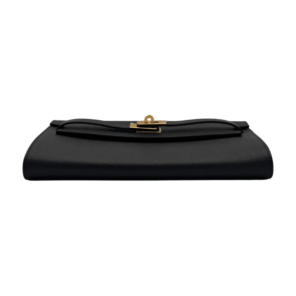 Hermès Kelly To Go Epsom Black Gold Hardware, vista 4