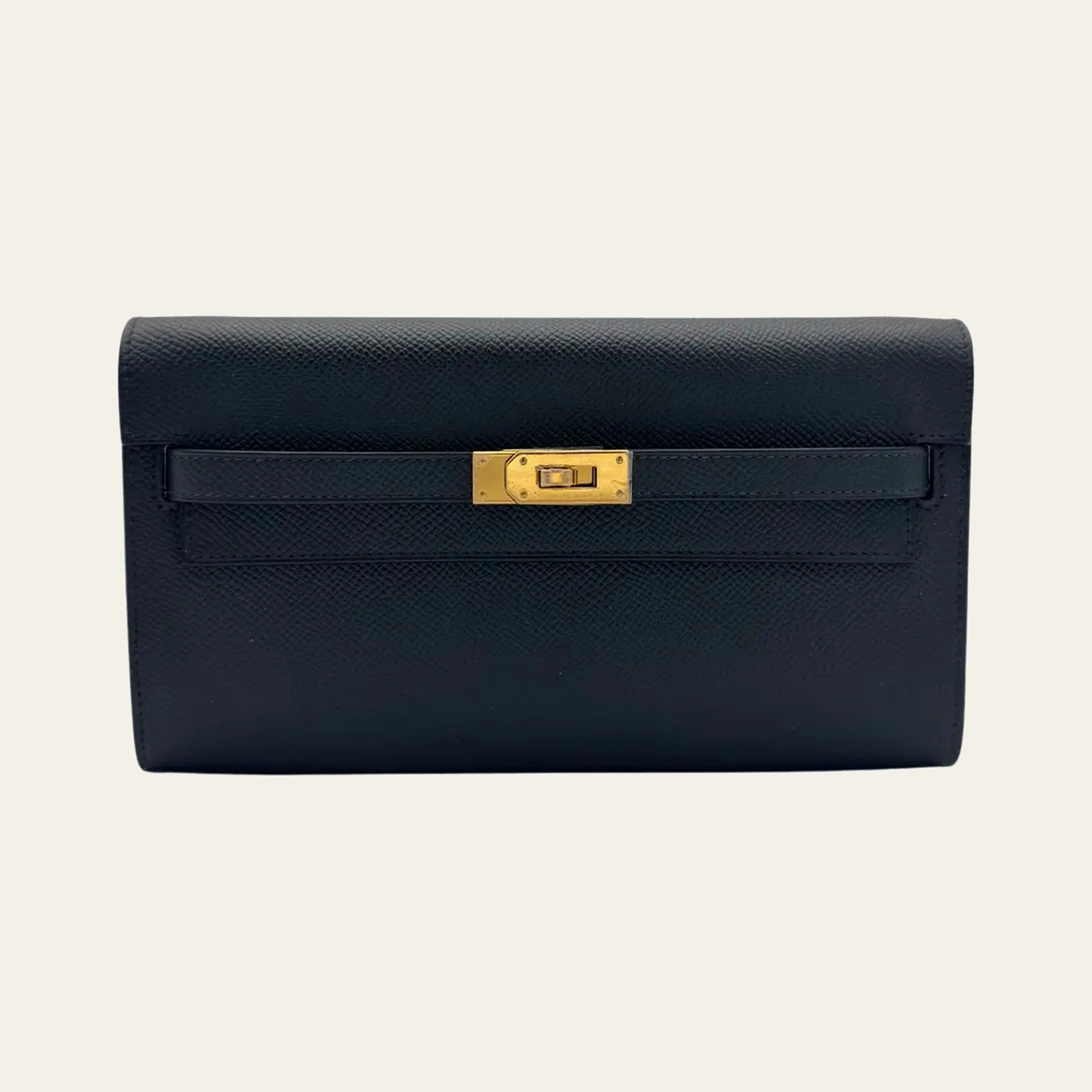 Hermès Kelly To Go Epsom Black Gold Hardware