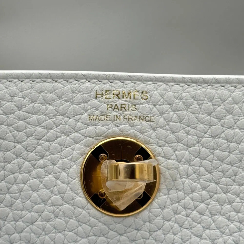 Hermès Lindy Mini Clemence New White, vista 6