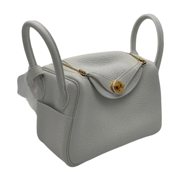 Hermès Lindy Mini Clemence New White, segunda vista