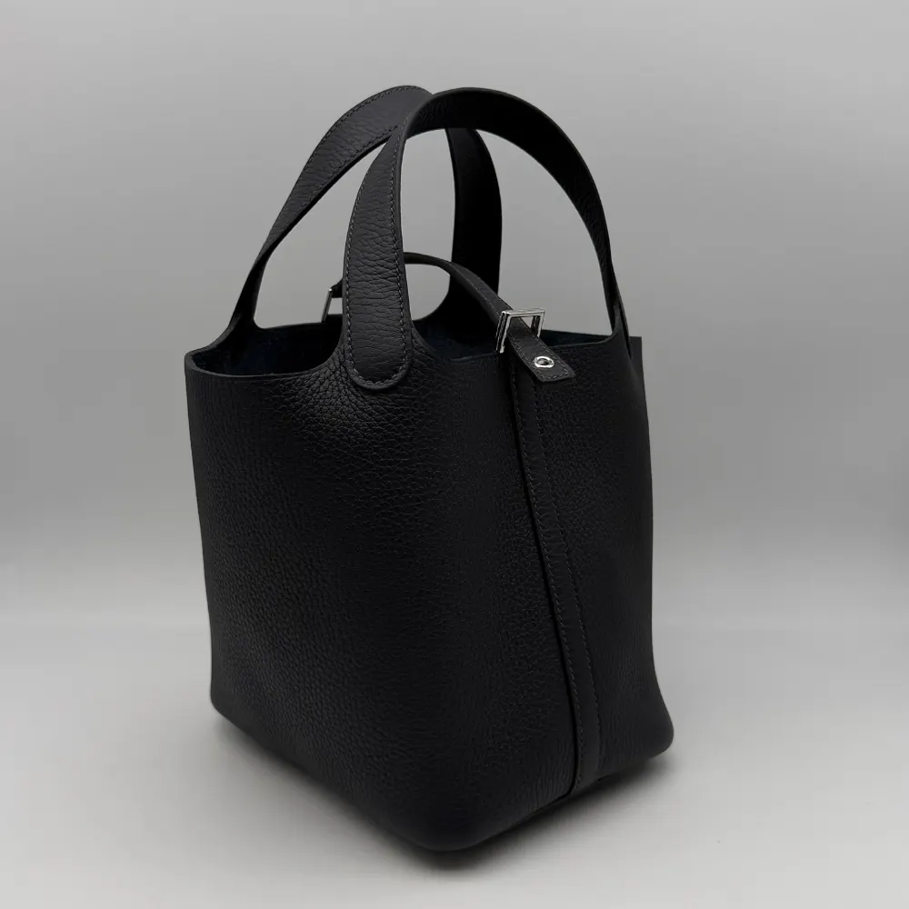 Hermès Picotin 18 Clemence Caban Palladium Hardware, vista 2