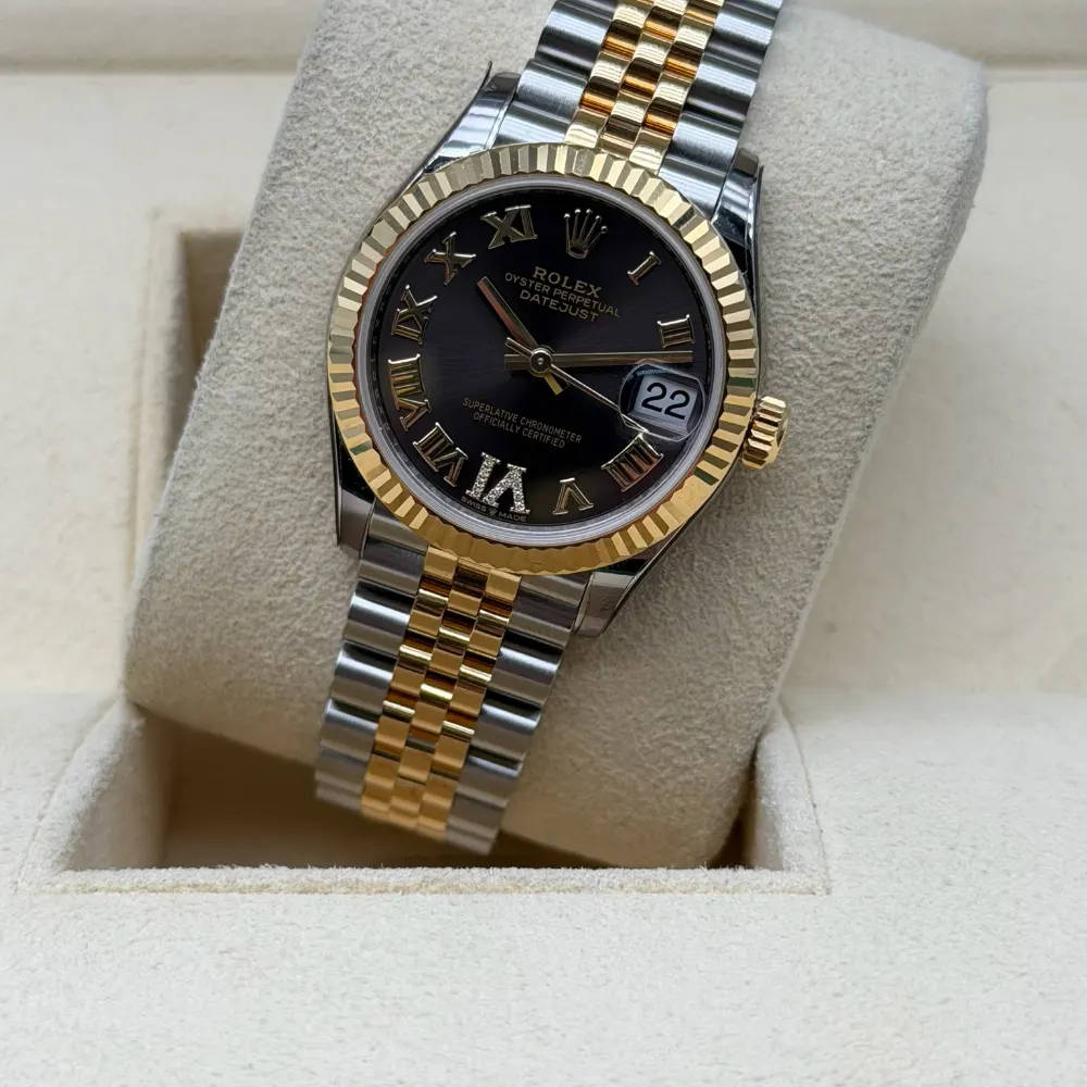 Rolex Datejust 31mm Steel & Gold Rhodium Roman Diamonds Dial