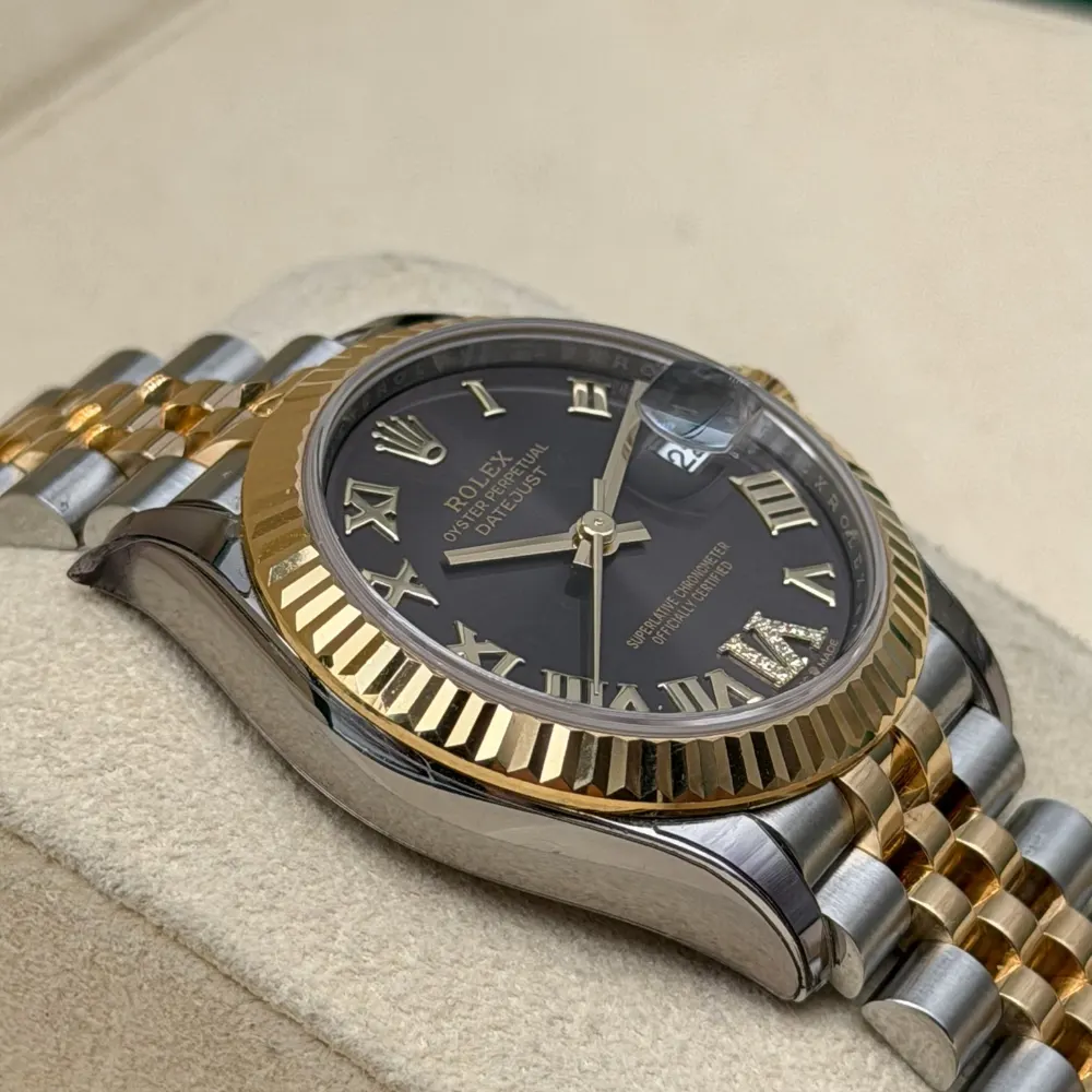 Rolex Datejust 31mm Steel & Gold Rhodium Roman Diamonds Dial, vista 2