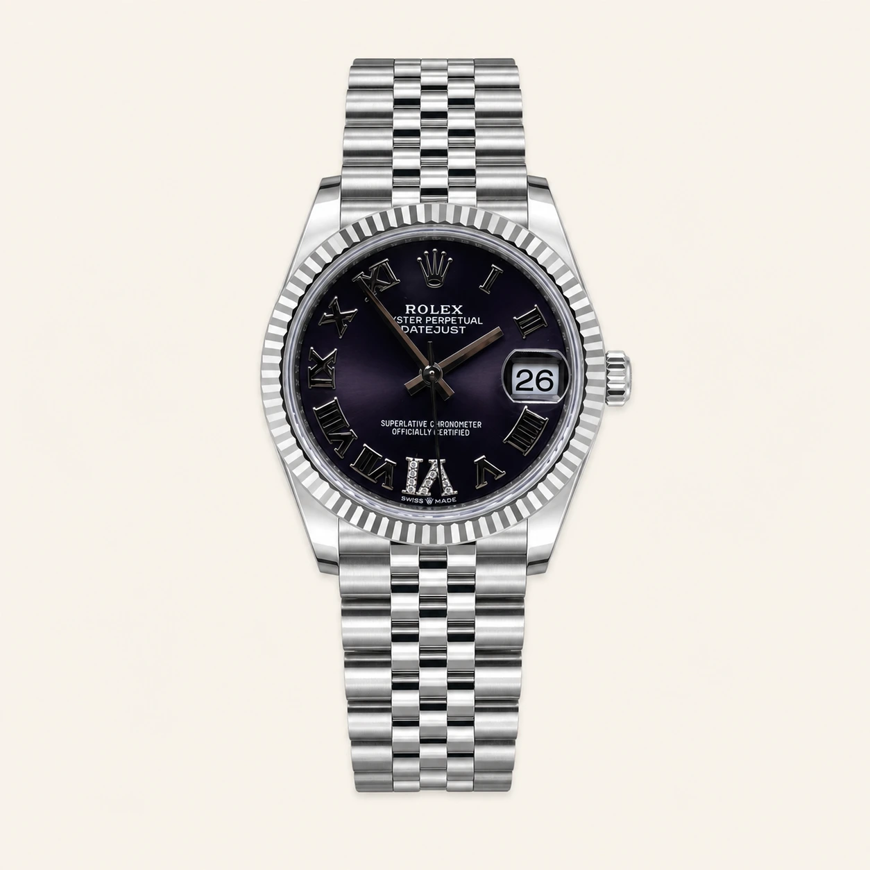 Rolex Datejust 31mm Steel Purple Dial