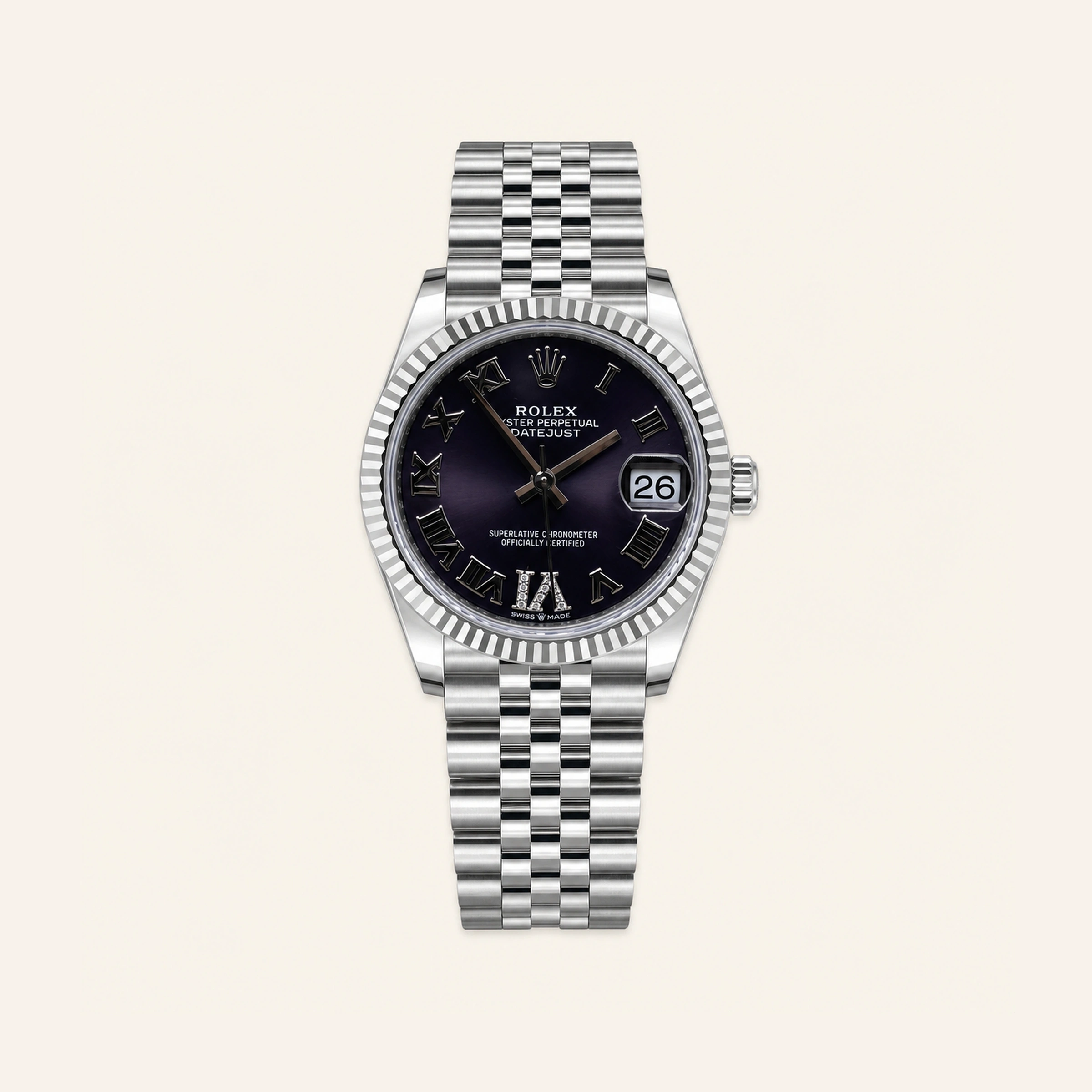 Rolex Datejust 31mm Steel Purple Dial