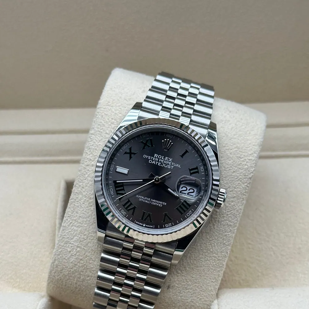 Rolex Datejust 36mm Steel Wimbledon Dial