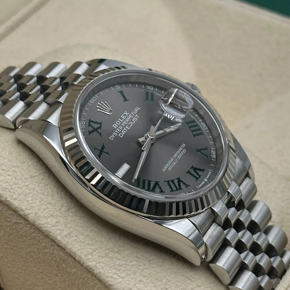 Rolex Datejust 36mm Steel Wimbledon Dial, vista 2