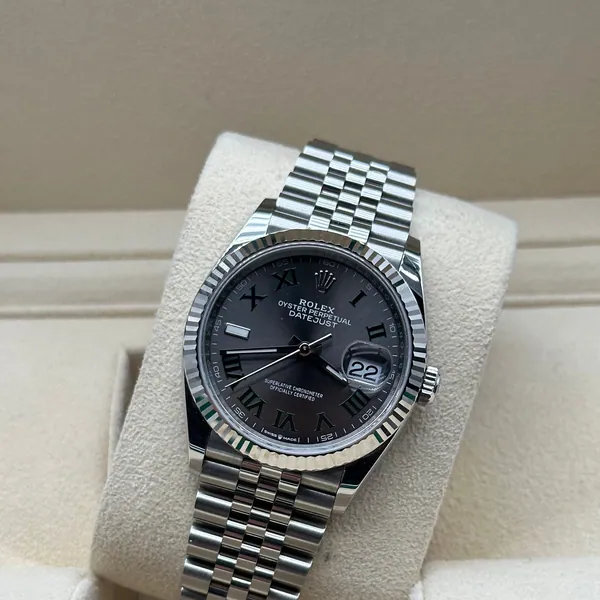 Rolex Datejust 36mm Steel Wimbledon Dial
