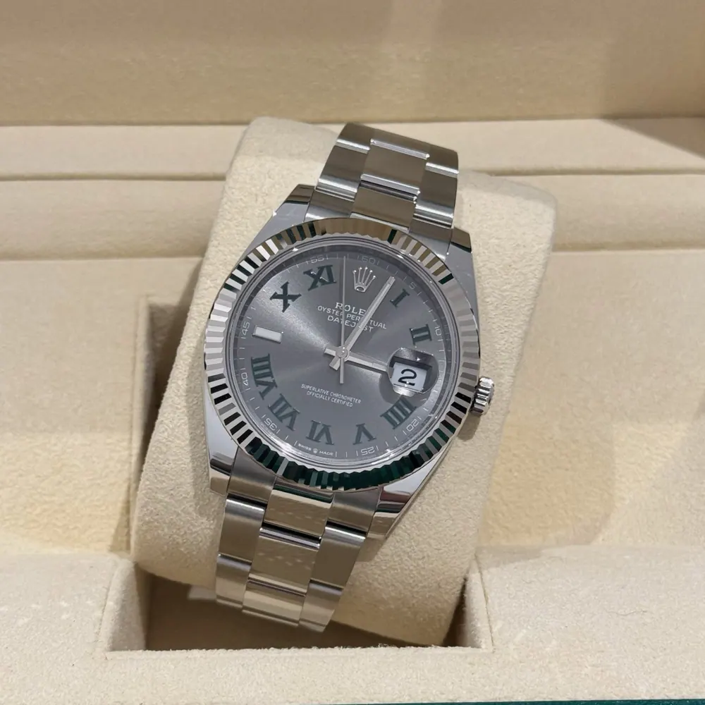Rolex Datejust 41mm Wimbledon Dial Oyster