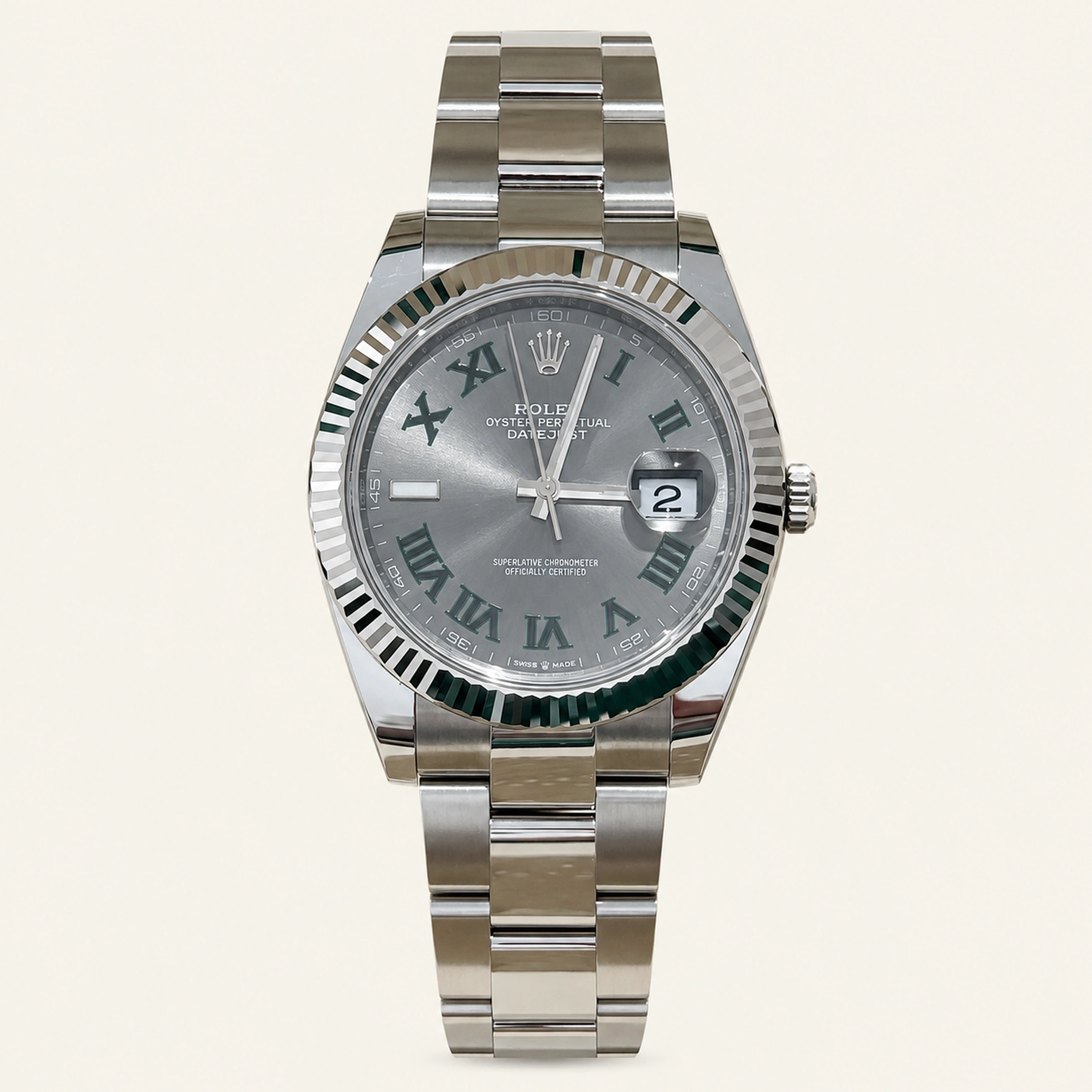 Rolex Datejust 41mm Wimbledon Dial Oyster
