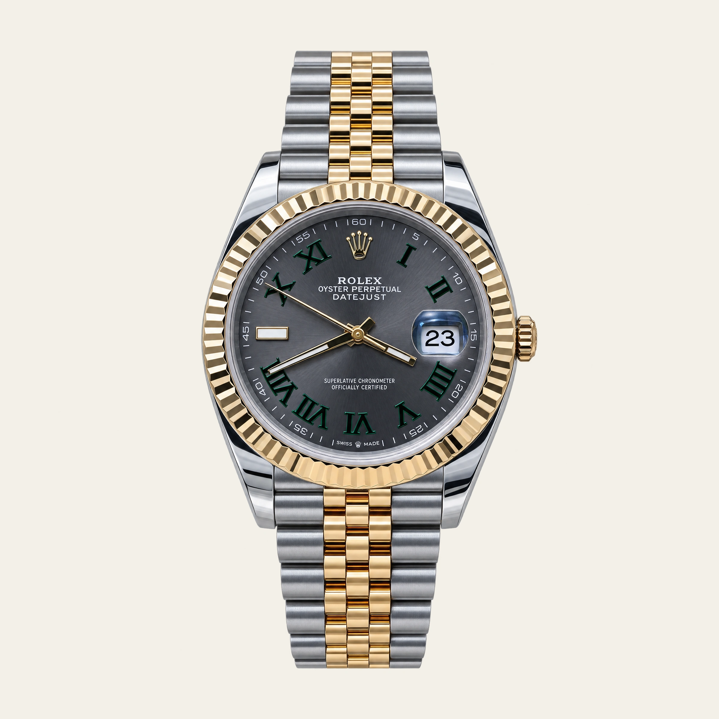 Rolex Datejust 41mm Steel/Gold Wimbledon Dial