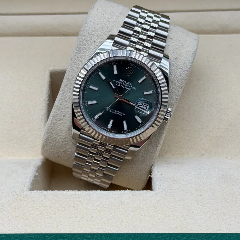Rolex Datejust 41mm Steel Green Dial
