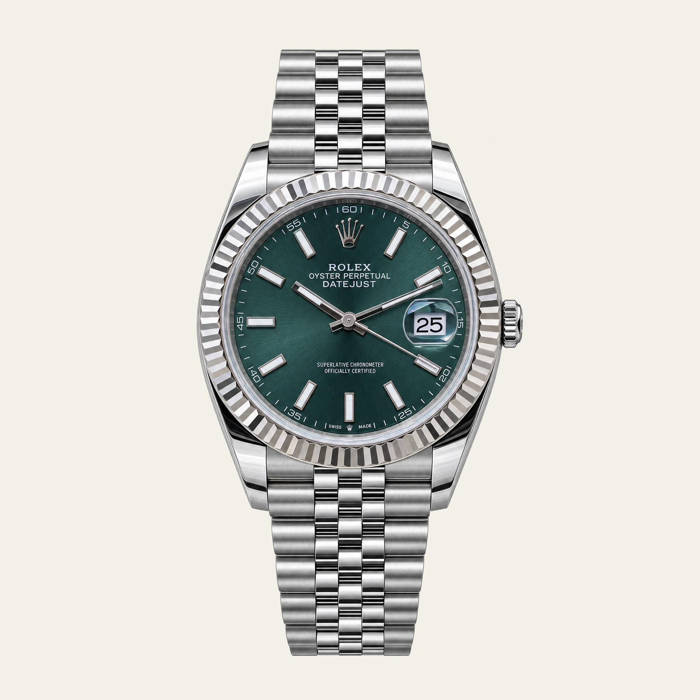 Rolex Datejust 41mm Steel Green Dial