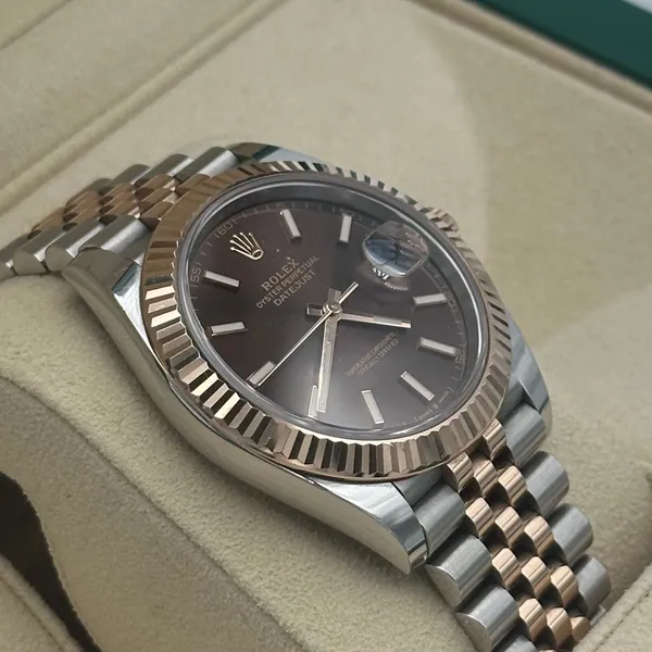 Rolex Datejust 41mm Steel/R. Gold Chocolate, segunda vista