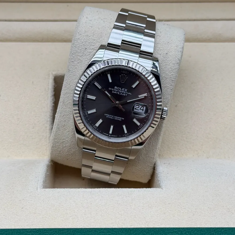 Rolex Datejust 41mm Steel Rhodium Dial