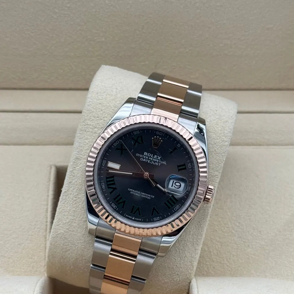 Rolex Datejust 41mm Steel/R. Gold Wimbledon Dial 2019