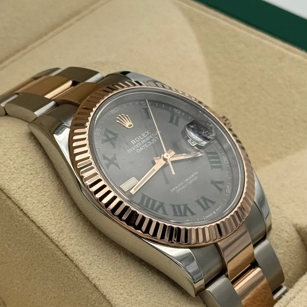 Rolex Datejust 41mm Steel/R. Gold Wimbledon Dial 2019, vista 2