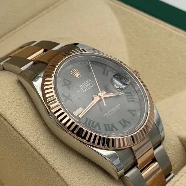 Rolex Datejust 41mm Steel/R. Gold Wimbledon Dial 2019, segunda vista