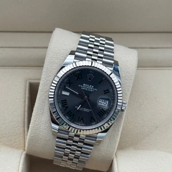 Rolex Datejust 41mm Steel Wimbledon Dial