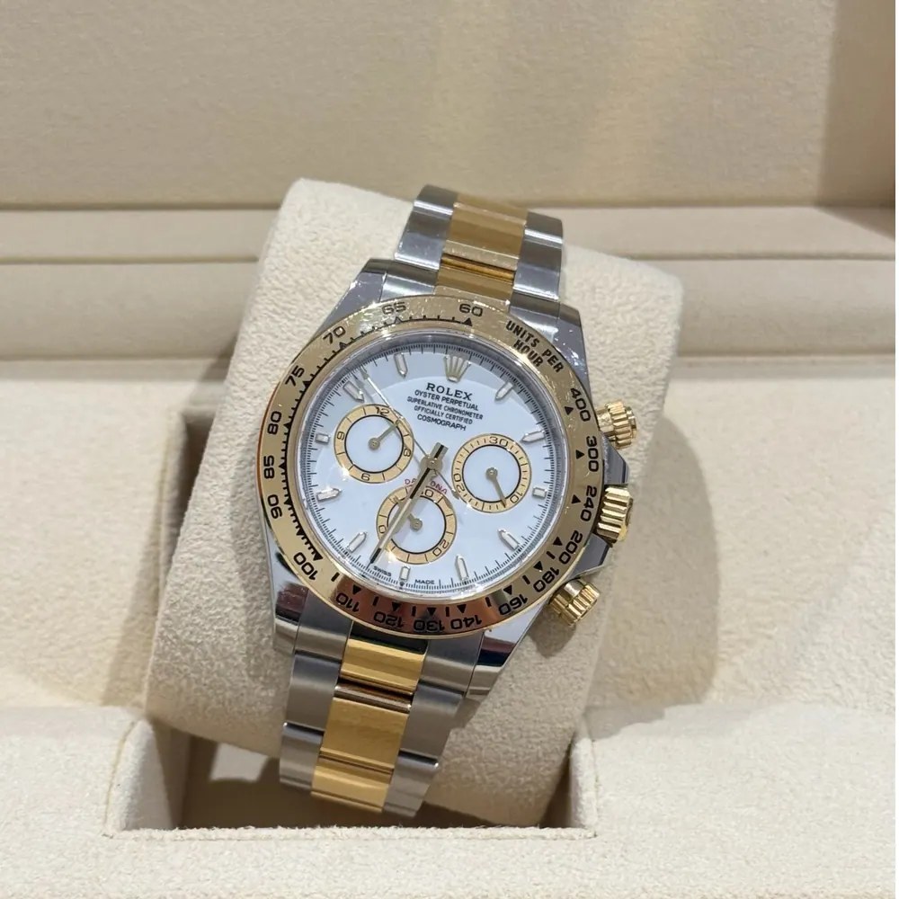 Rolex Daytona Steel / Gold White Dial
