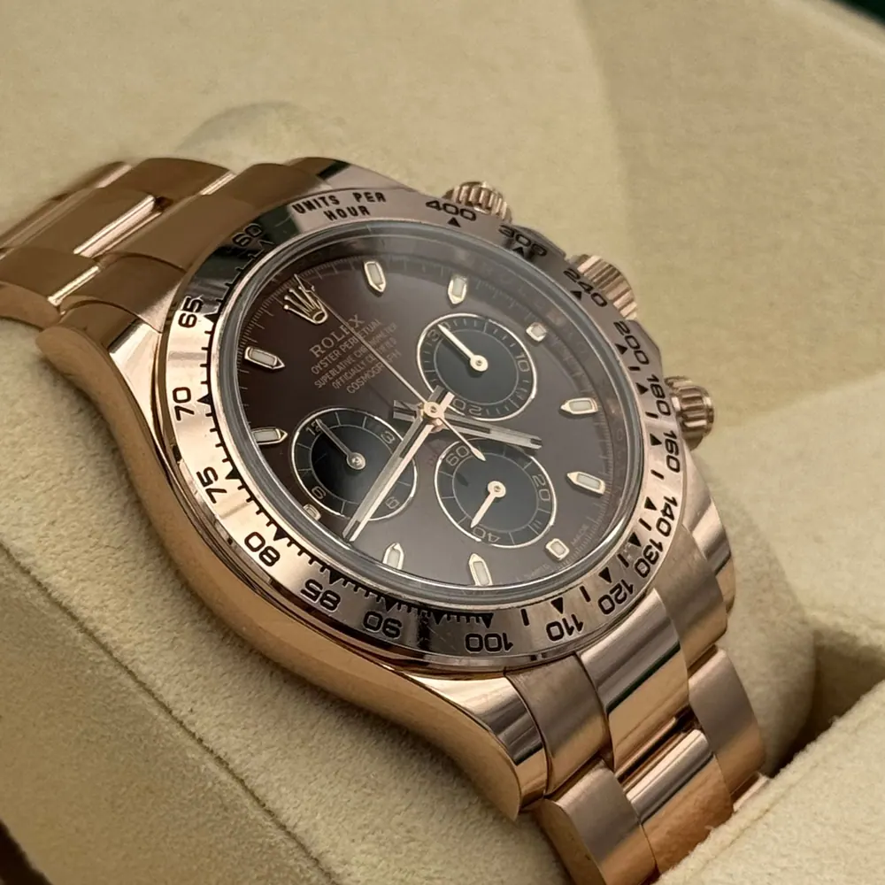 Rolex Daytona Rose Gold Chocolate Dial, view 2