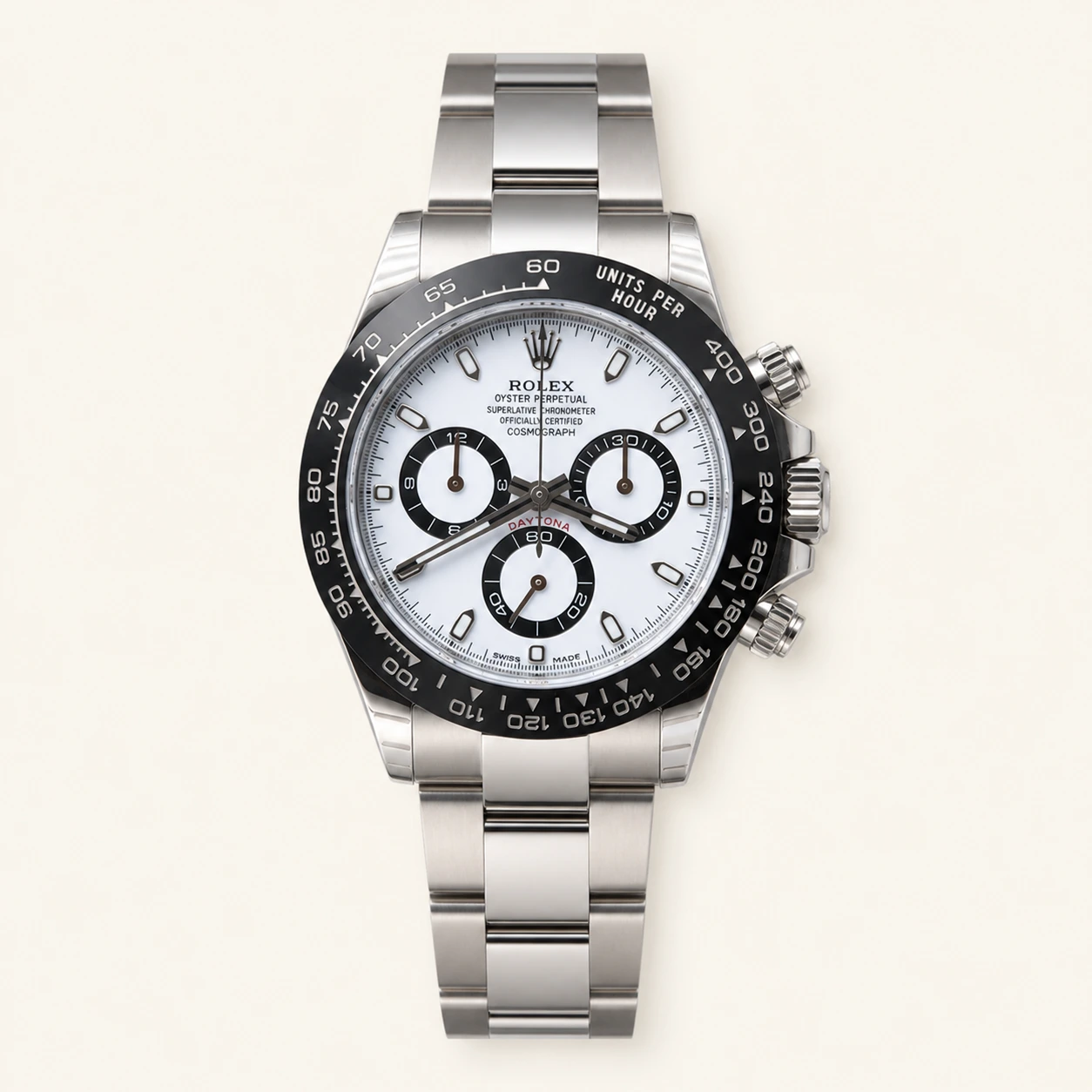 Rolex Daytona Steel White Dial (Panda)