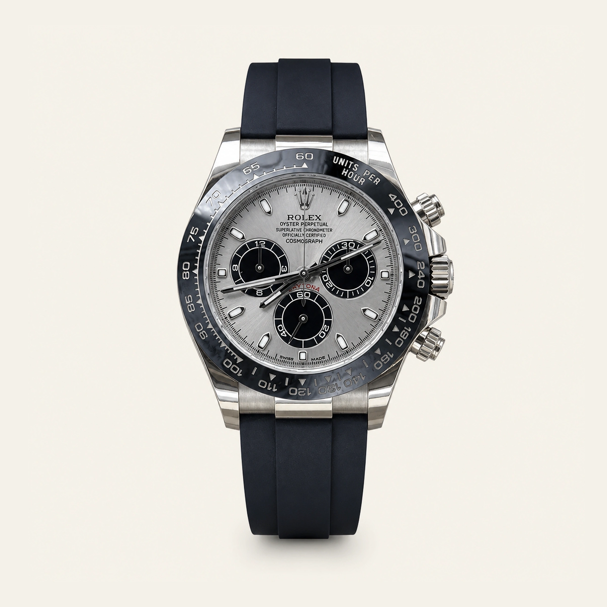 Rolex Daytona White Gold Oysterflex Ghost