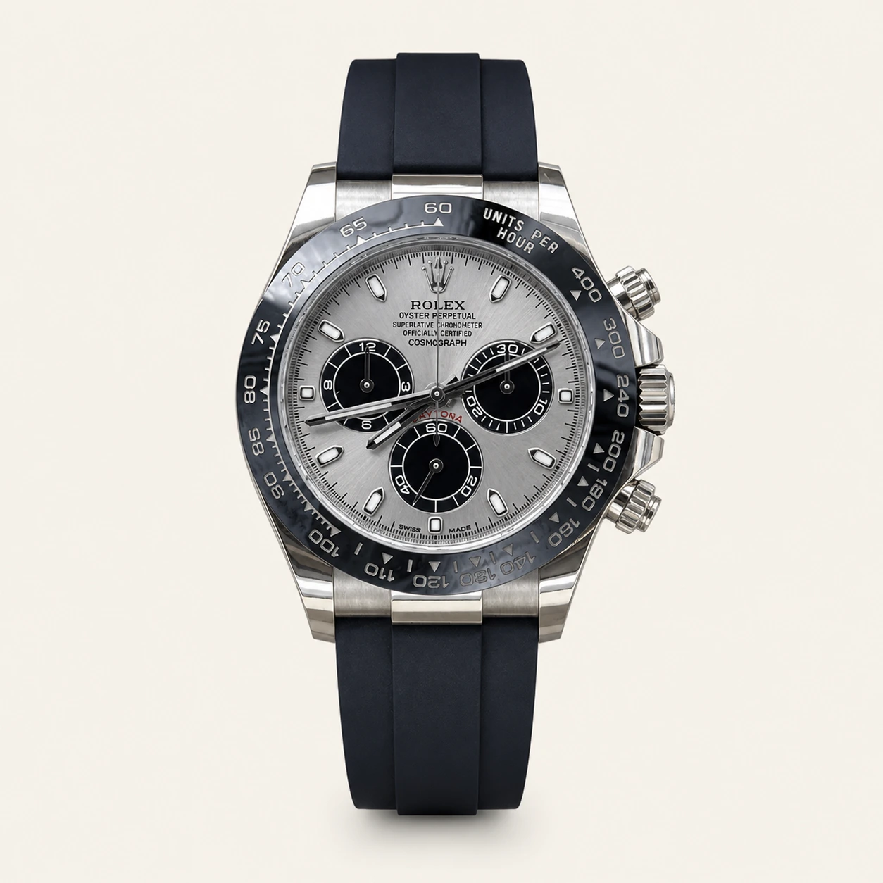 Rolex Daytona White Gold Oysterflex Ghost