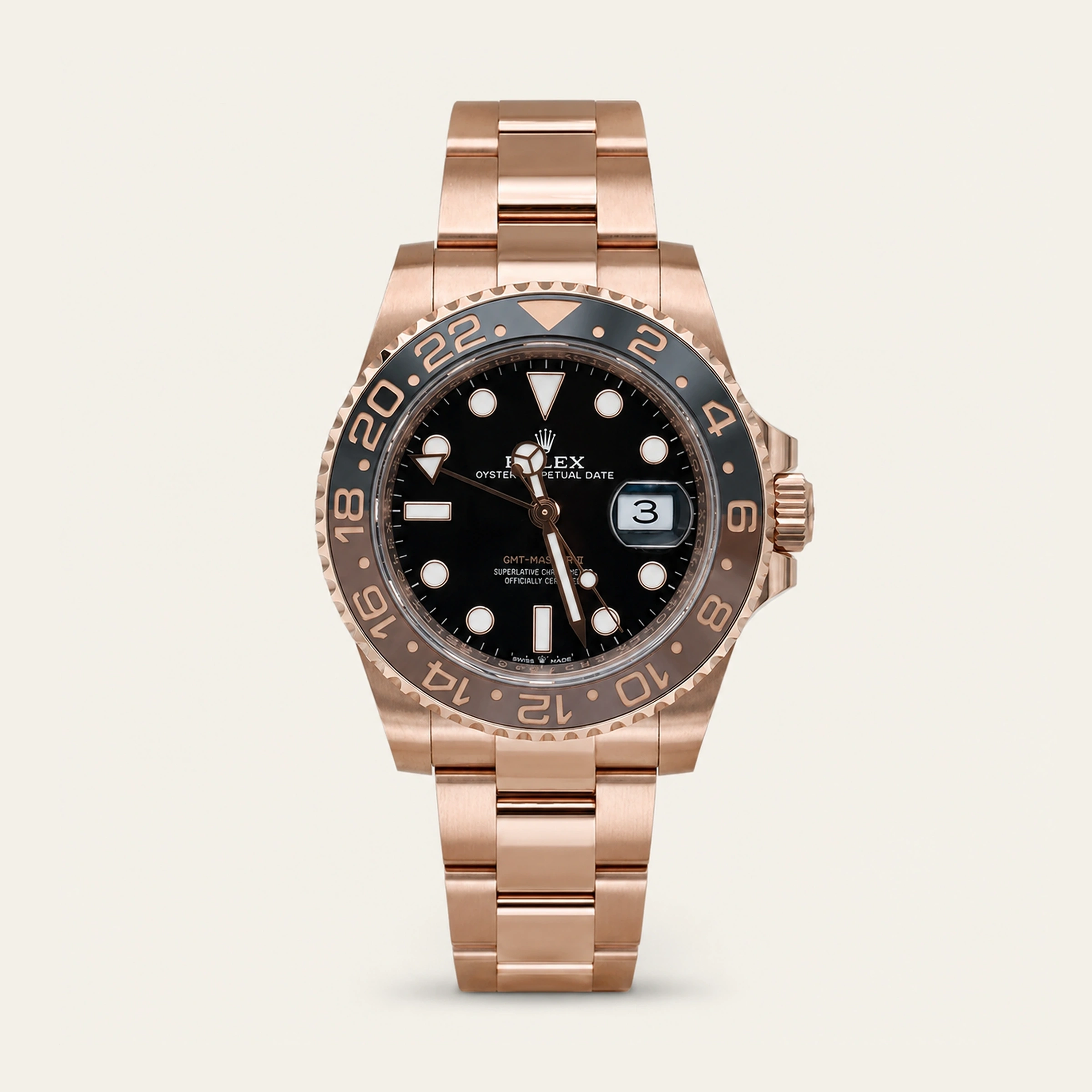 Rolex GMT-Master II Rose Gold "Root Beer"