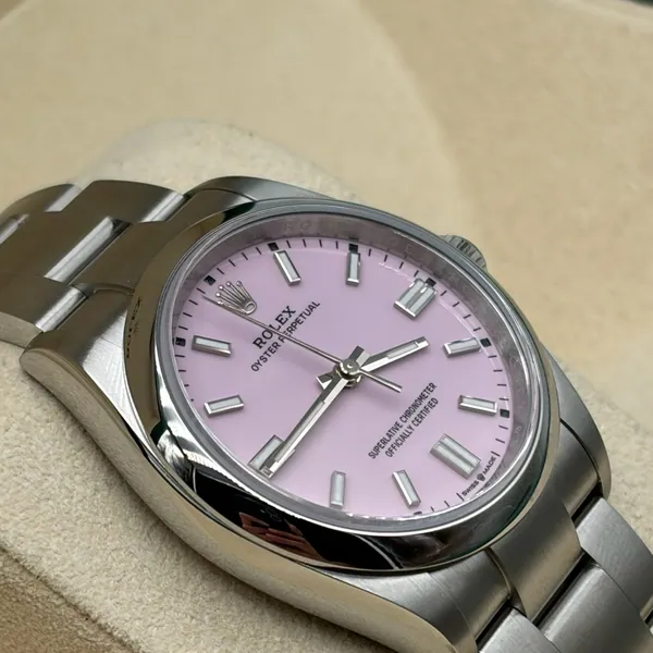 Rolex Oyster Perpetual 36mm Pink Dial, segunda vista