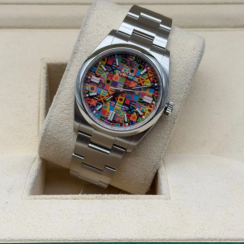 Rolex Oyster Perpetual 36mm Steel Jubilee Motif Dial
