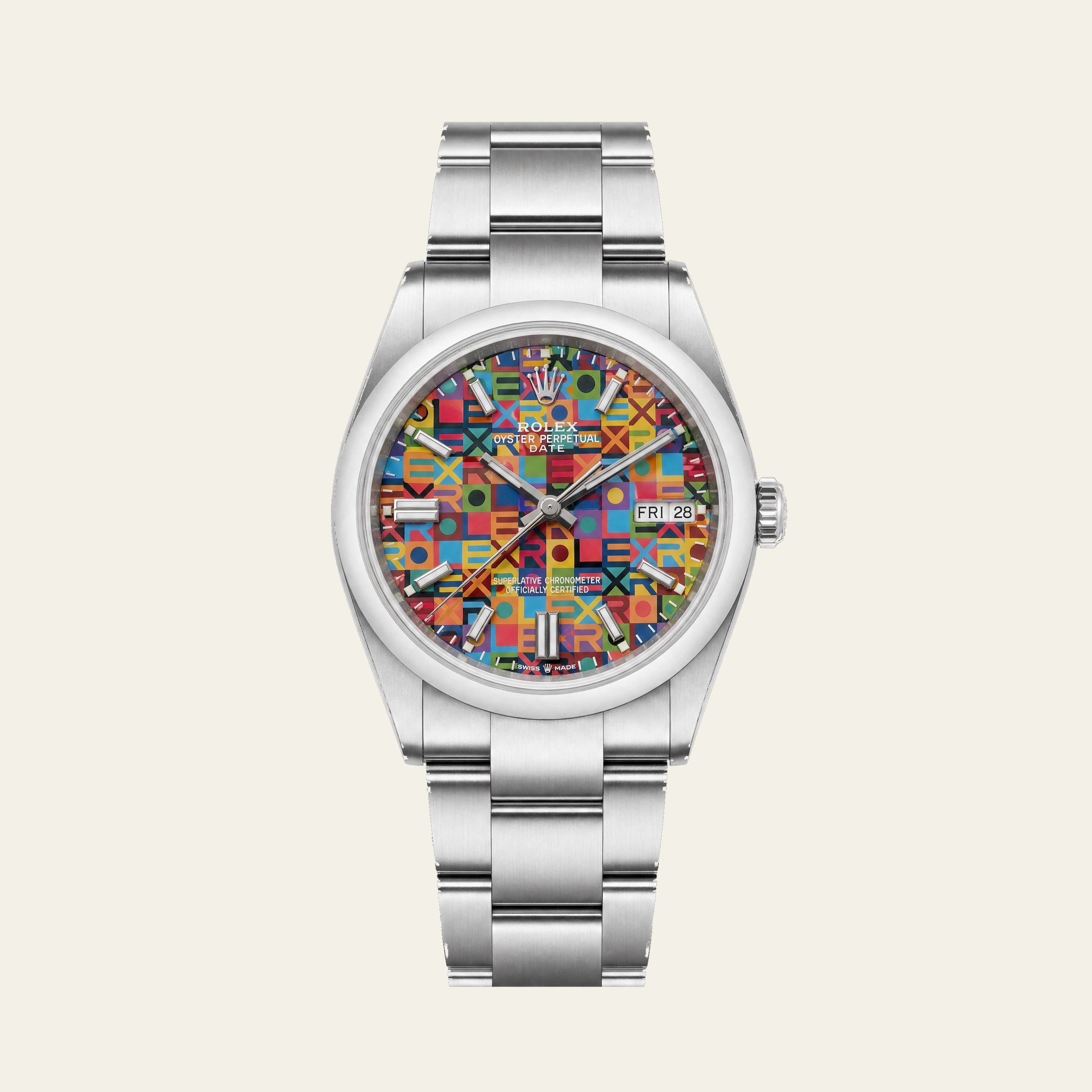 Rolex Oyster Perpetual 36mm Steel Jubilee Motif Dial