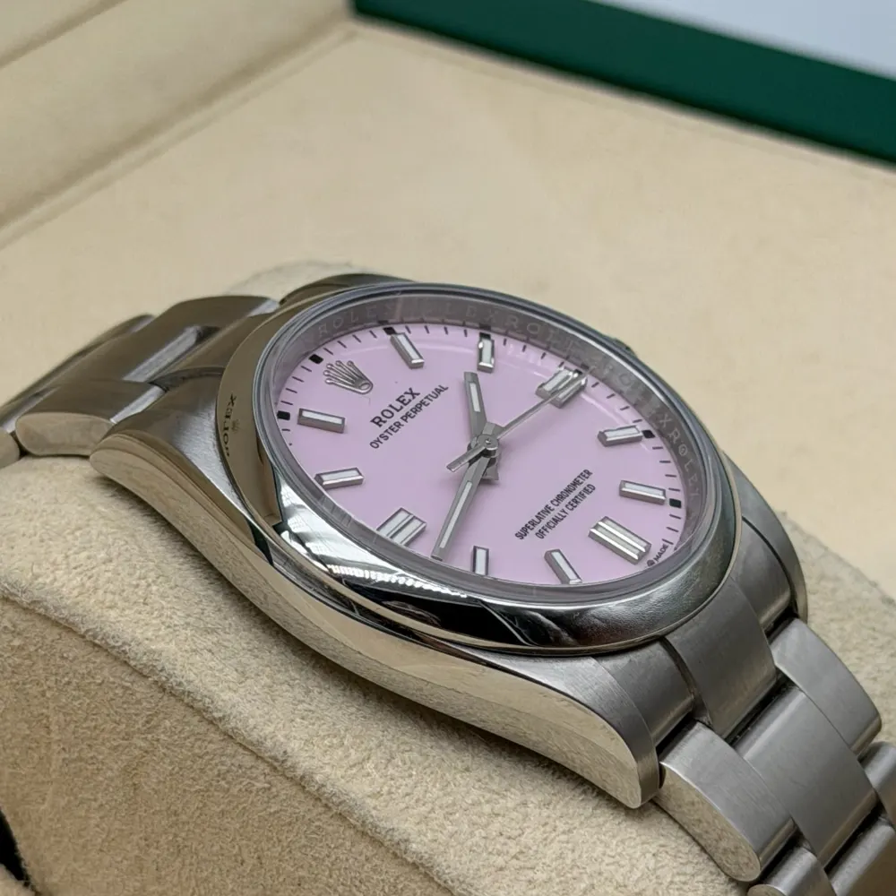 Rolex Oyster Perpetual 36mm Steel Pink Dial, vista 2
