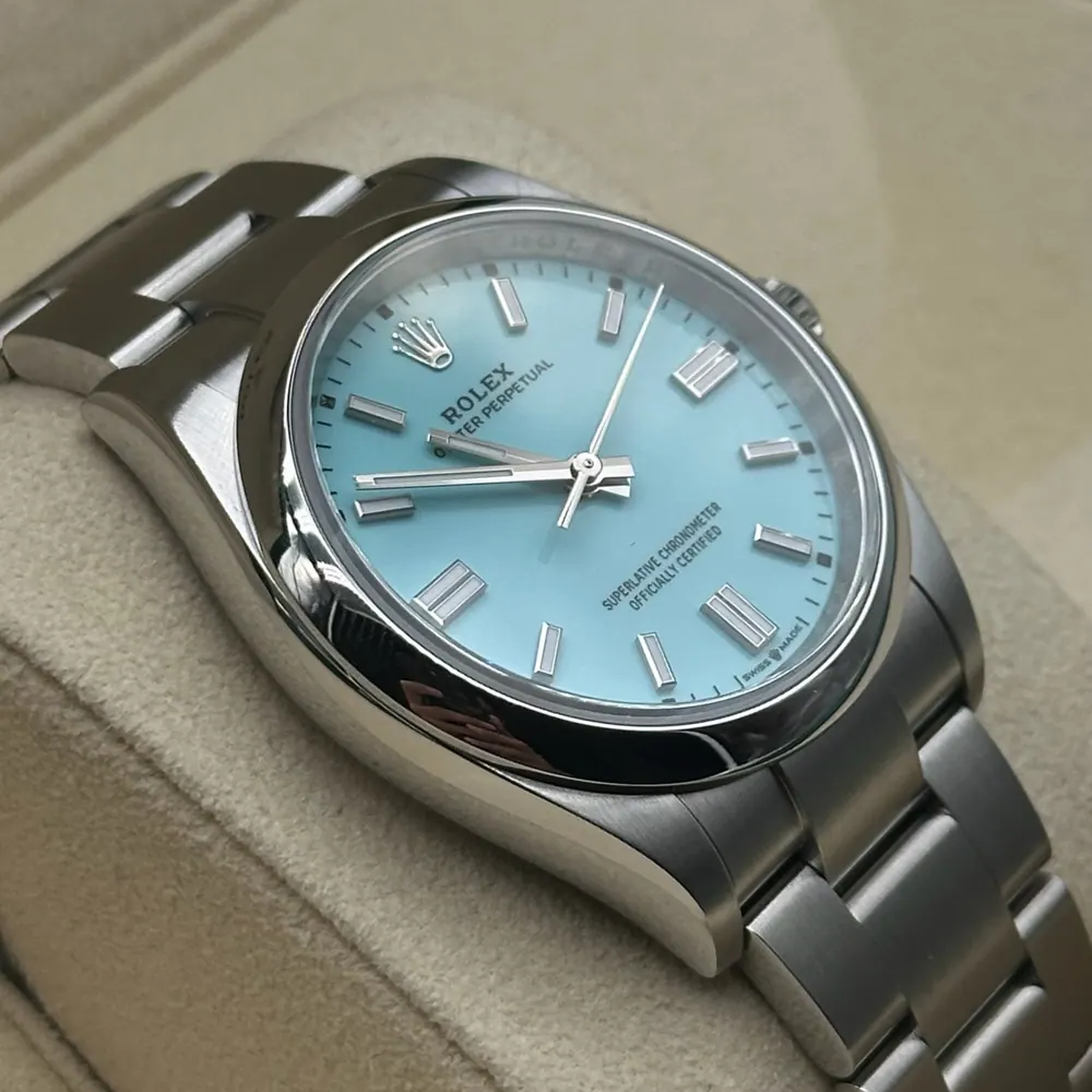 Rolex Oyster Perpetual 36mm Tiffany Dial, vista 2