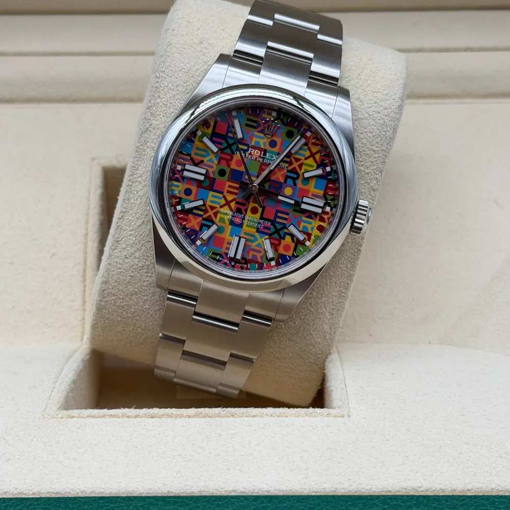 Rolex Oyster Perpetual 41mm Steel Jubilee Motif Dial