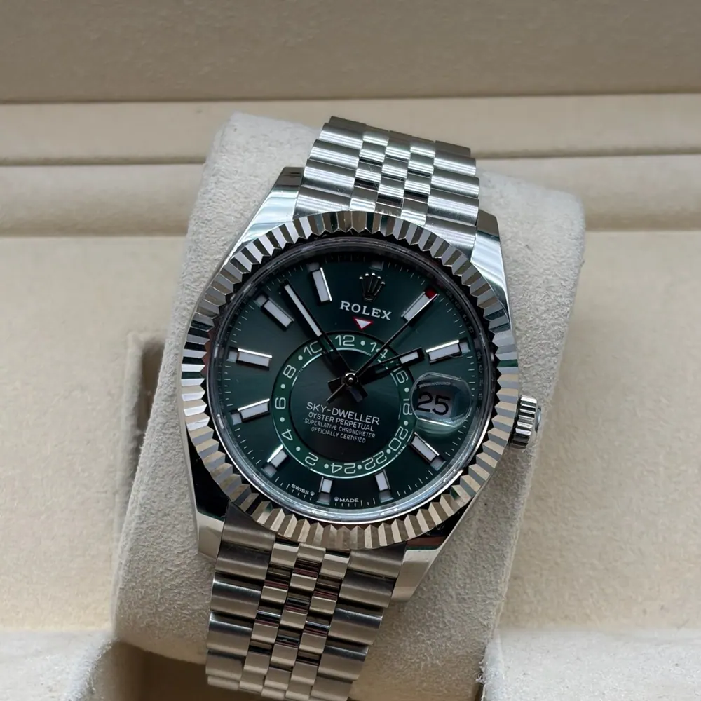 Rolex Sky Dweller Green Dial Jubilee