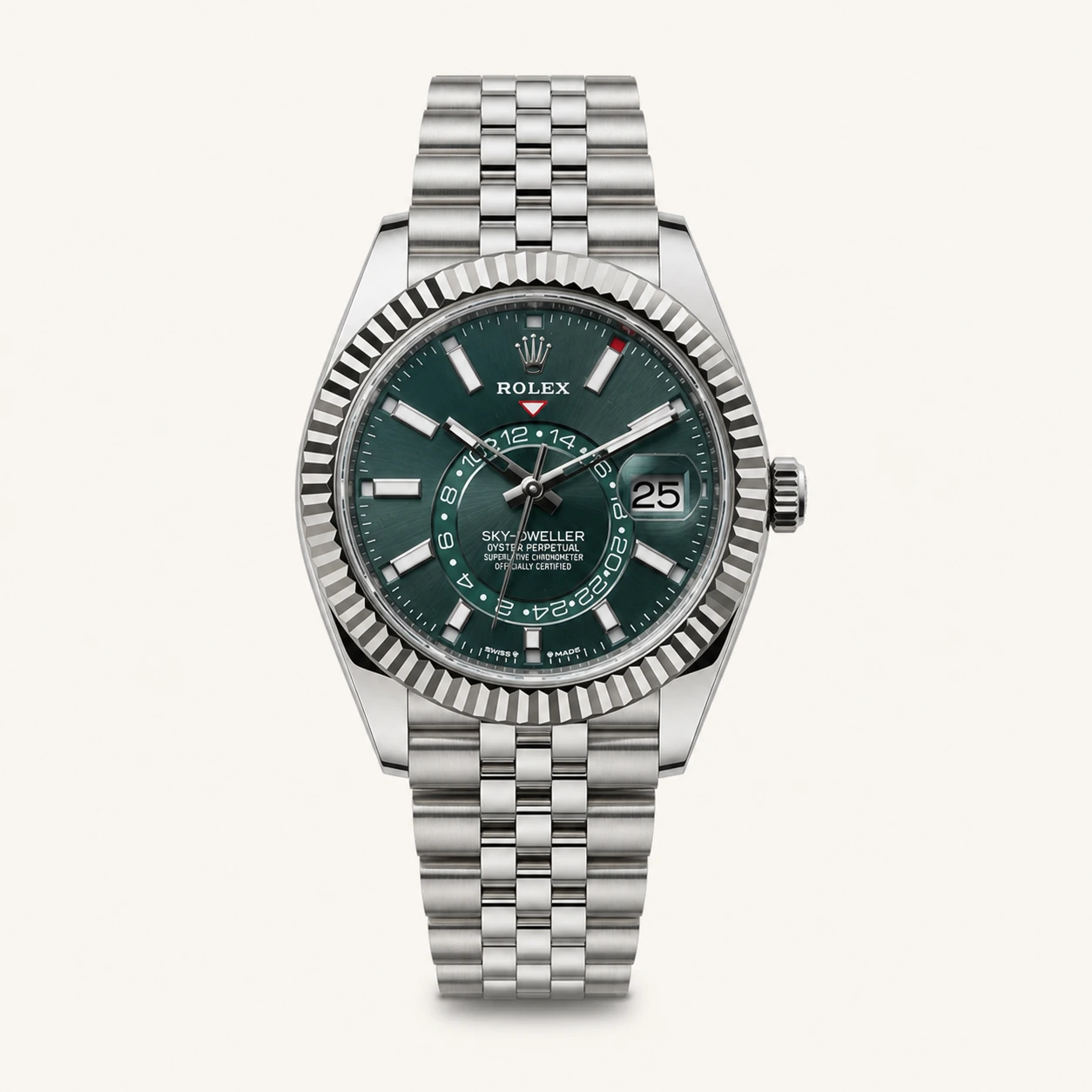 Rolex Sky Dweller Green Dial Jubilee