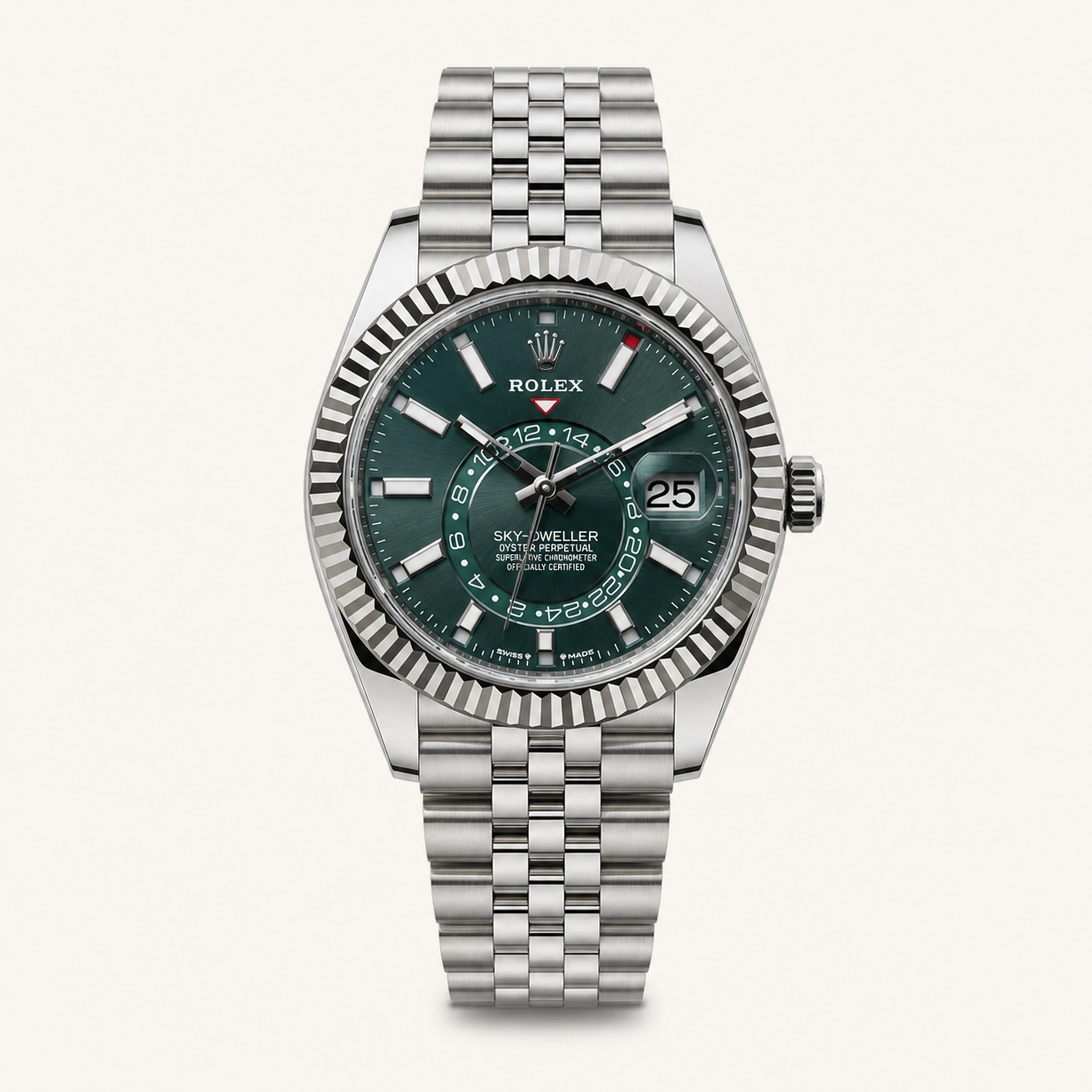 Rolex Sky Dweller Green Dial Jubilee